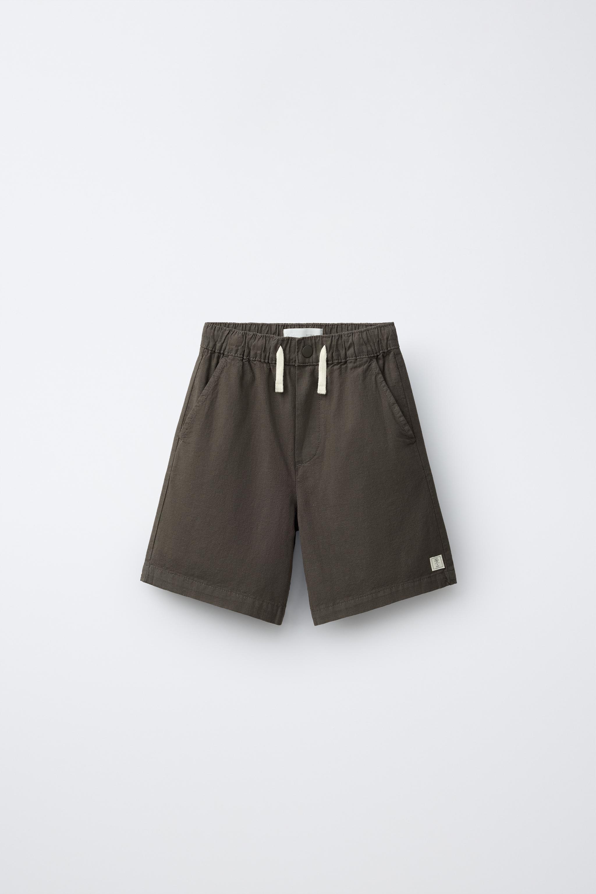 COTTON ELASTIC WAIST SHORTS